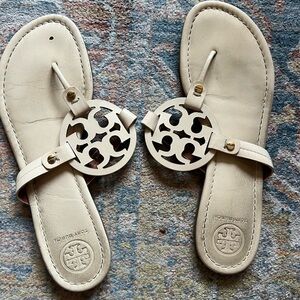 White Tory Burch sandals